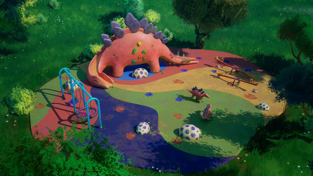 faceless_mochi's tweet photo. I got some alternative angle shots for my dinosaur playground, here one of them: https://t.co/lcXLb1cKSY