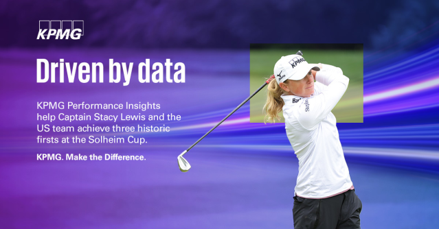 DigitalSayer's tweet photo. As an athlete on the @LPGA tour, @Stacy_Lewis leverages the @KPMG_US Performance Insights platform to help her compete. After being selected to lead @SolheimCupUSA, she turned to the platform &amp; utilized data and analytics to help inform major decisions. https://t.co/oipAEocyYk https://t.co/8nfVa51fIY