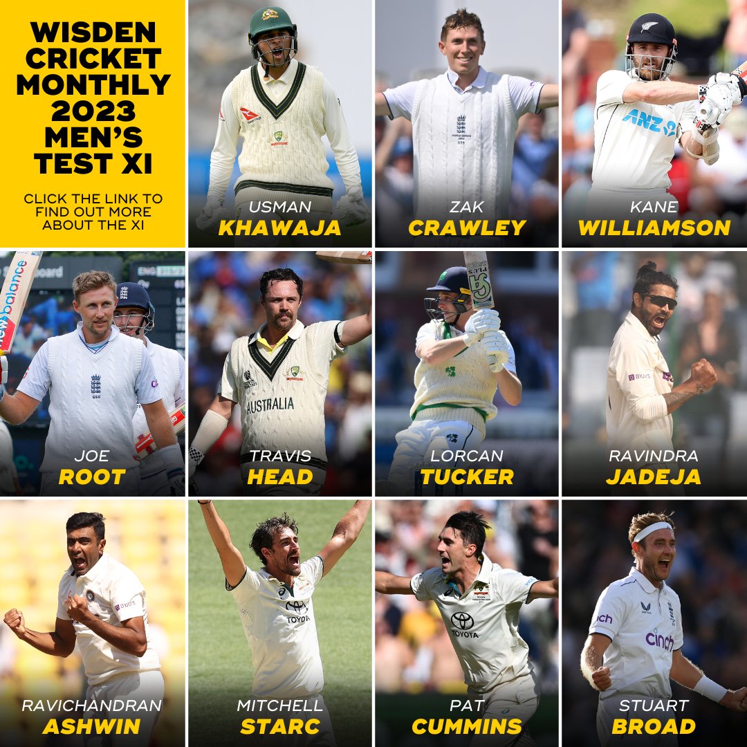 2023 in Review: Wisden Cricket Monthly’s Men’s Test XI of the Year 🏏 Would you make any changes to the XI that was voted for by the 30-strong selection panel? 🔄 Read: wisden.com/stories/2023-i…