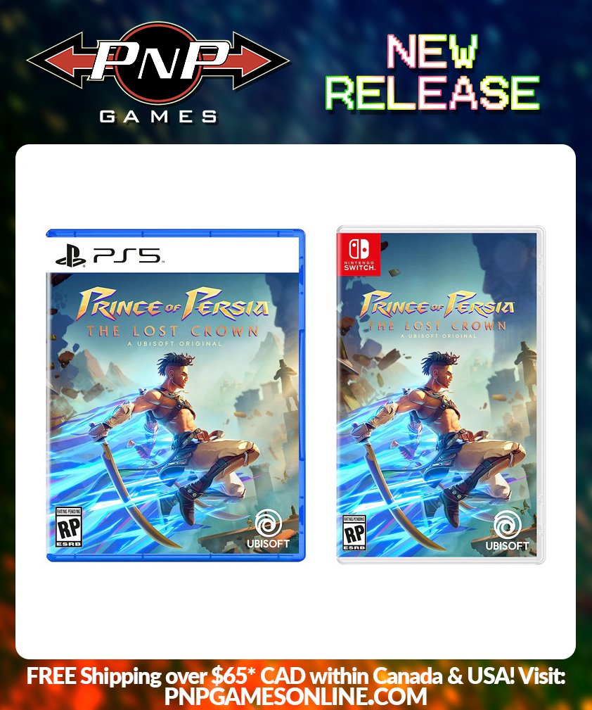 PNP Games on X: Prince of Persia is back and it's good! Prince of Persia:  The Lost Crown is now available on PS5, Switch, or Xbox for $69.99 CAD!   SHOP  –