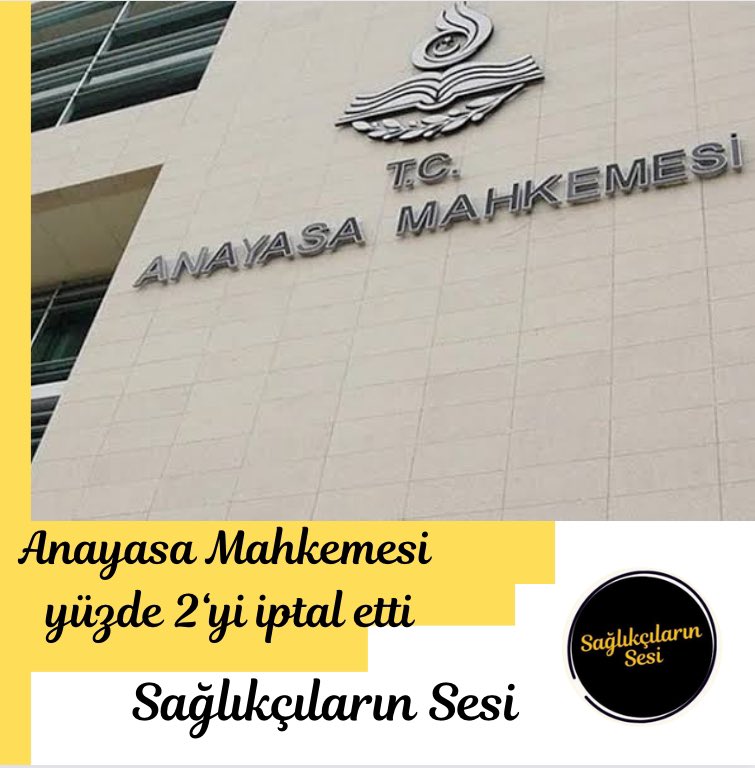 saglikcisesiyiz's tweet photo. #SONDAKİKA 

🔴Anayasa Mahkemesi, Kanunun 11. maddesiyle, 375 sayılı Kanun Hükmünde Kararname'nin değiştirilen ek 4. maddesinde yer alan  "yüzde 2" ibaresini iptal etti.

🔴 Buna göre, kamu görevlilerine, toplam kamu görevlisi sayısının en az yüzde 2'sini üye olarak kaydeden sendikalara üye olma koşuluyla toplu sözleşme ikramiyesi ödenmesini öngören düzenleme Anayasa'ya aykırı bulundu.

(Anadolu Ajansı)

🔗 https://t.co/rcJfrgLOt3