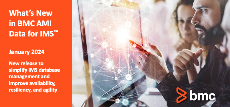 What’s New in BMC AMI Data for IMS™ - January 2024 A new release to further simplify IMS #database #management and improve #availability, #resiliency, and #agility.  #IMS #data #datamanagement #bmcsoftware
community.bmc.com/s/news/aA33n00…