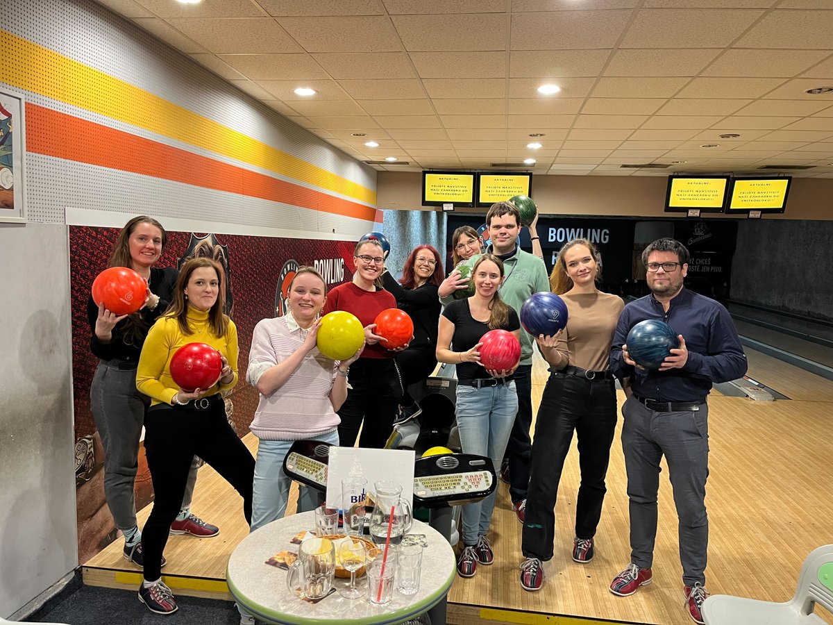 Darina Paprckova (@darinapaprckova) on Twitter photo Great lab bowling to celebrate the upcoming end of my PhD journey! Thanks to all the members of <a href="/AdaptiveImmuni2/">Ondrej Stepanek - Lab of Adaptive Immunity</a> and especially <a href="/VeronikaCimer/">Veronika Cimermanová</a> for organizing this event 🎳🍻 Great lab bowling to celebrate the upcoming end of my PhD journey! Thanks to all the members of <a href="/AdaptiveImmuni2/">Ondrej Stepanek - Lab of Adaptive Immunity</a> and especially <a href="/VeronikaCimer/">Veronika Cimermanová</a> for organizing this event 🎳🍻