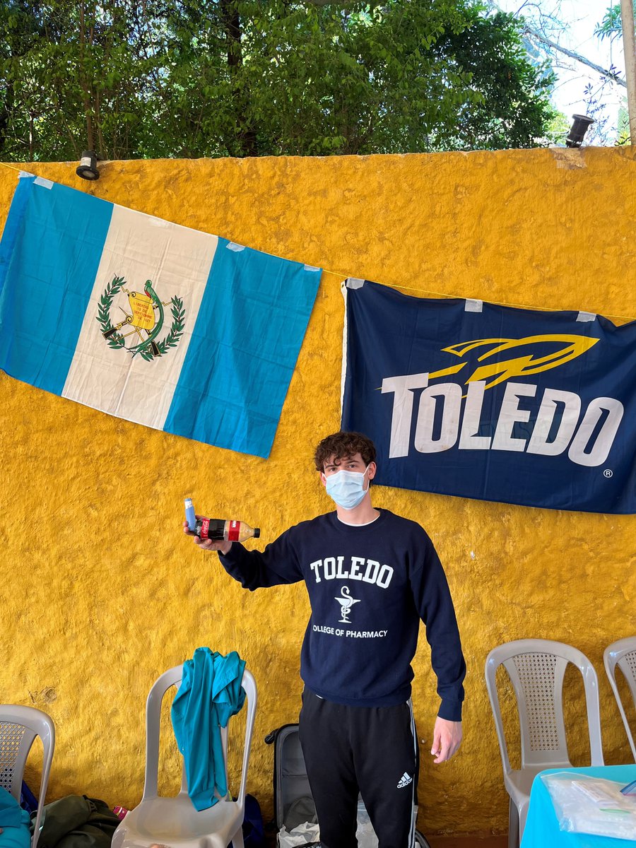 On a recent medical mission trip to Antigua, #Guatemala, Dr. Howard and P3 student, Andrew Fritz, from the #UToledo CPPS constructed multiple spacers from #cocacola bottles for efficient delivery of inhaled medications.  #medicalmission #fuelingtomorrows
#pharmacy #PharmD