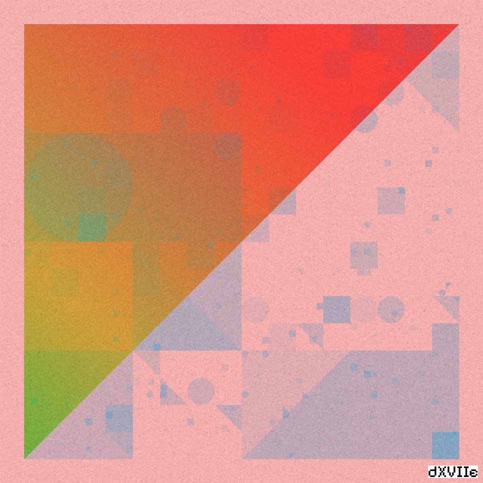david_d17e's tweet photo. Genuary 02. No palettes. (credit: Luis Fraguada)

interactive version &amp; more at https://t.co/VnCvjjXJyc

#genuary #genuary2024 #genuary1
#mathart #codeart #creativecoding
#creativecodeart #proceduralart
#processing #paperjs #svelte https://t.co/XPkgWtNwCy