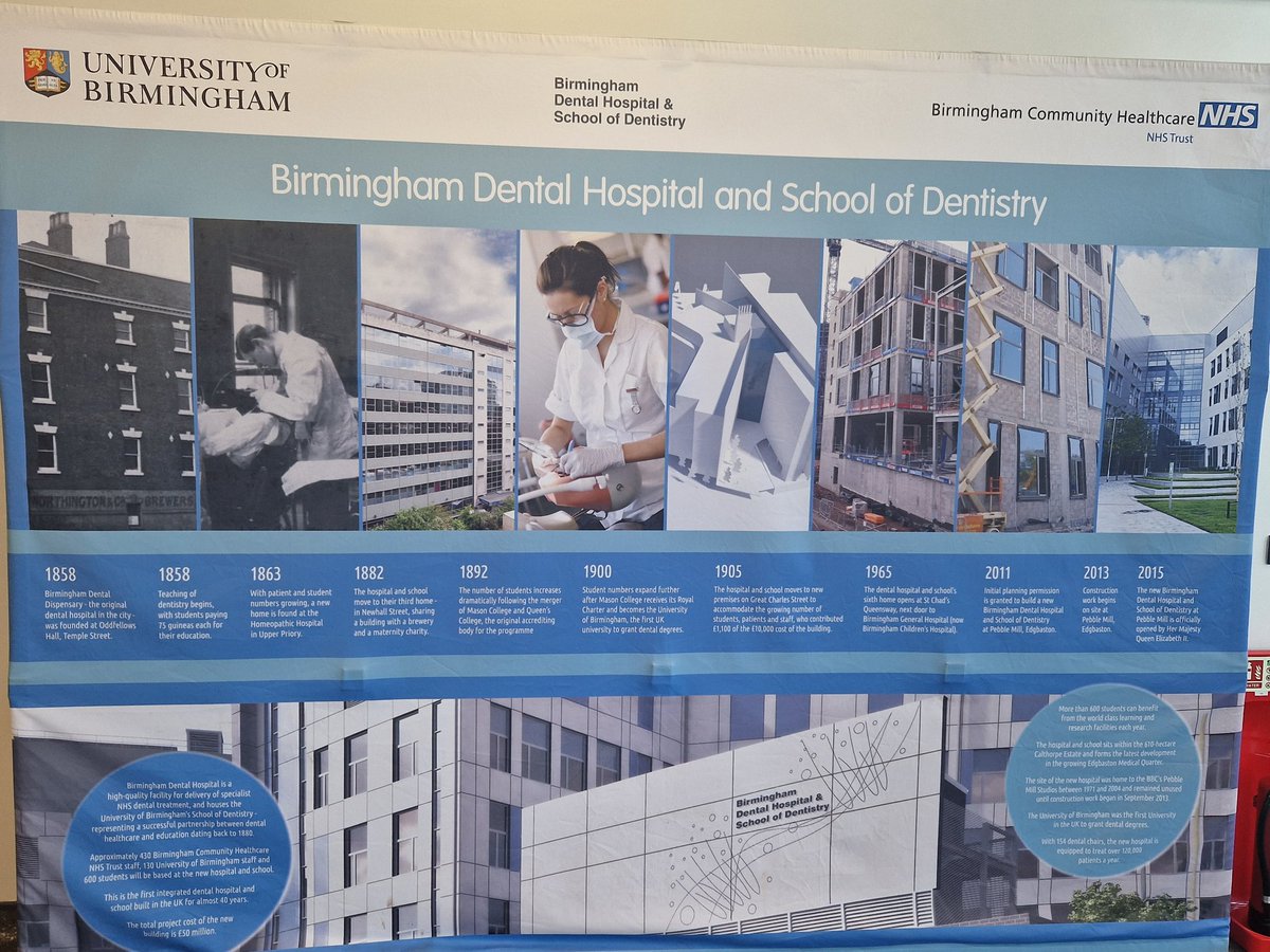 Dr RD ππππππ (@dr_robbie_d) on Twitter photo Great day in Birmingham Dental Hospital and meeting some of the team. The new build is amazing - the history wall brings back fond memories of the old BDH paternoster when in Brum as a med student ;) The current students won't know what they're missing :) #cmo <a href="/bhamcommunity/">@bhamcommunity</a> Great day in Birmingham Dental Hospital and meeting some of the team. The new build is amazing - the history wall brings back fond memories of the old BDH paternoster when in Brum as a med student ;) The current students won't know what they're missing :) #cmo <a href="/bhamcommunity/">@bhamcommunity</a>