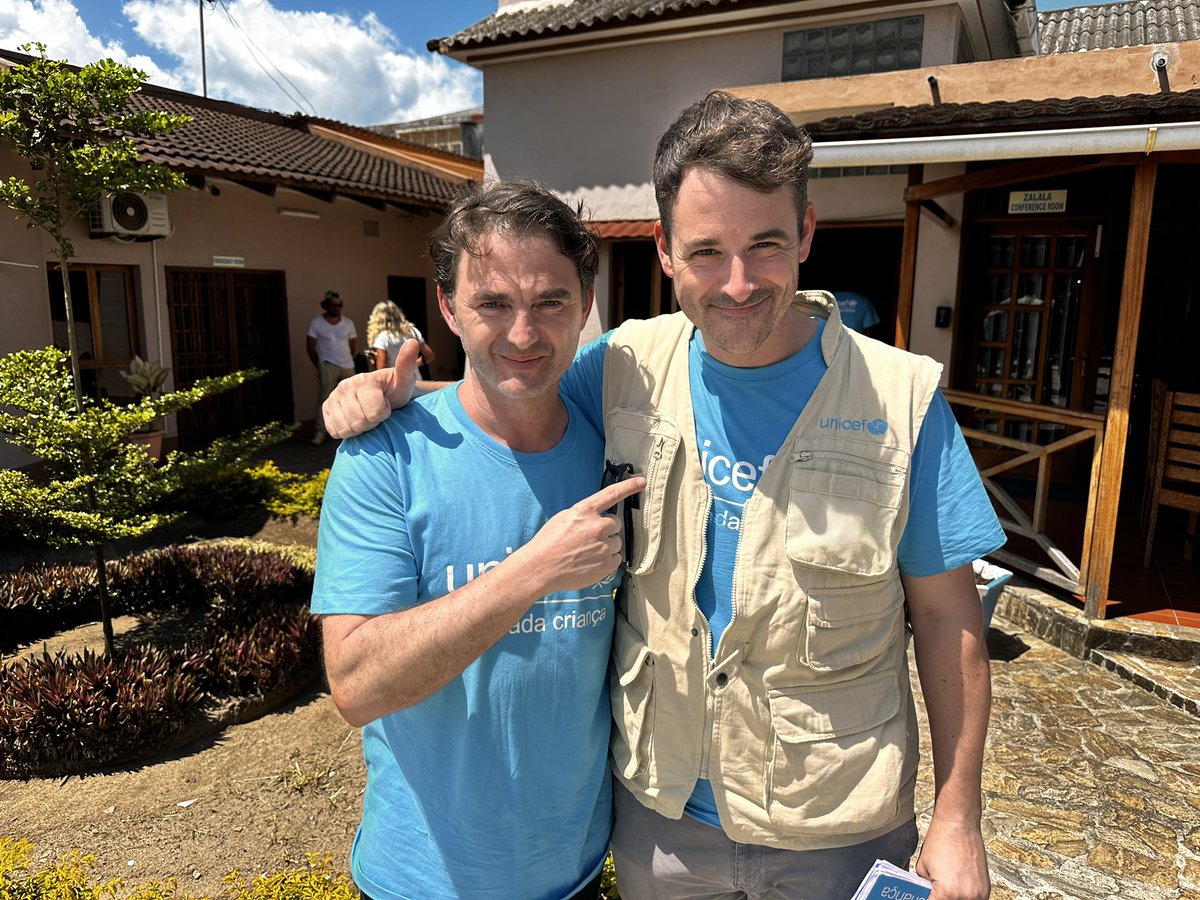 Fantastic few days in rural Zambezia with 🇩🇪 actor &amp; musician Lenn Kudrjawizki &amp; <a href="/UNICEFgermany/">UNICEF Deutschland</a> team. Proud to show our visitors the work <a href="/UNICEF_Moz/">UNICEF Moçambique</a>, with support from partners, is doing in 🇲🇿 to support children &amp; families affected by climate change &amp; build community resilience