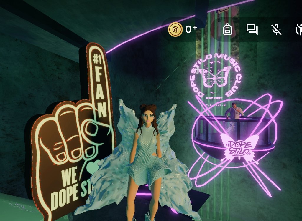 n_neraida_a's tweet photo. Great evening in the Metaverse 🤩🎉 💚
Thanks for discussion and party guys
#dopestilo #metaparty #spatial #metaliens #web3Music #metaDJ @paraxenod @DopeStilo @StiloMusicGroup @Shmerz86 https://t.co/WPxTlDyfDj