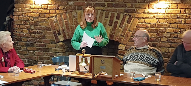 Updating Progress to a Malaria Vaccine
On Wednesday 17 January 2024 we had a visit from Anna Graysmith of Malaria No More UK who spoke on the progress being made to control malaria.  Two club members had personal experience of malaria. The talk was well received.