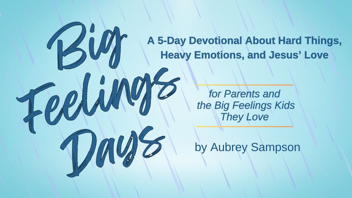 Join me in reading Big Feelings Days: A 5-Day Devotional About Hard Things, Heavy Emotions, and Jesus' Love - for Parents and the Big Feelings Kids They Love: bible.com/en/reading-pla…