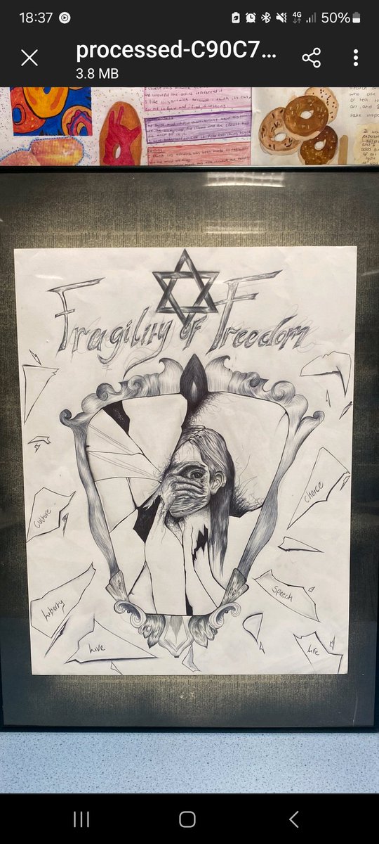 As part of my <a href="/HMD_UK/">Holocaust Memorial Day Trust</a> Fragility of Freedom theme which has a focus on the fragilities of the Jewish Deaf Community during the Holocaust, I tasked <a href="/Miss_Taylor25/">MissTaylor</a> with creating her interpretation of my vision. Her work is so powerful and symbolic of the loss of rights they faced.