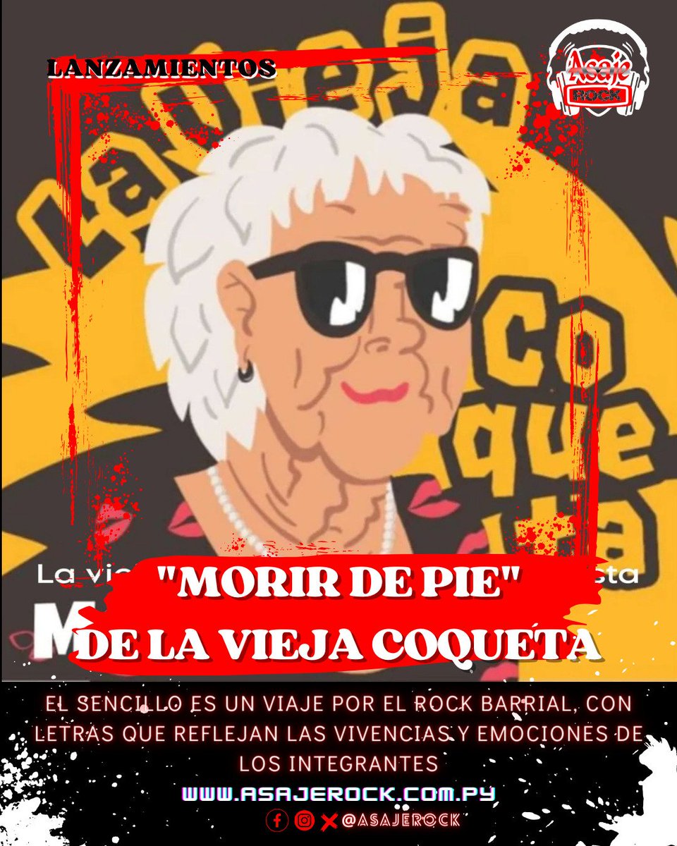 El panorama musical de Asunción se ve revitalizado con #MorirdePie el más reciente lanzamiento de La Vieja Coqueta. 

asajerock.com.py/morir-de-pie-u…