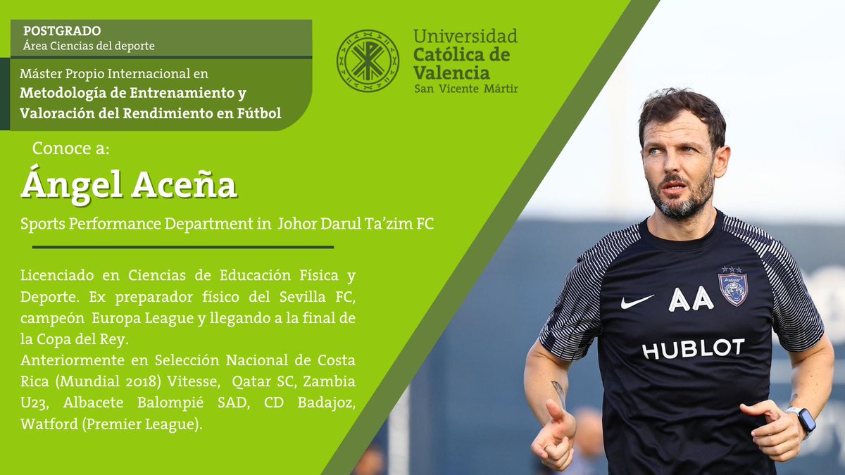 UcvFootball's tweet photo. ⚽️ Mañana tenemos el lujo de contar con @acea_ngel en el #MIMEVR24 con la ponencia: 

“Procesos de readaptación en fútbol profesional: Periodizacion y control de carga” 💪🏽

❗️Aplicación práctica con HUDL - WIMU Pro 📊 https://t.co/4arzfuGKgI
