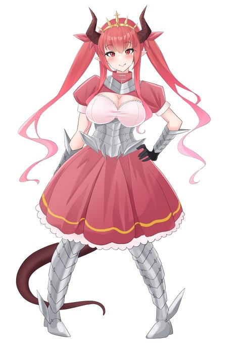 【NSFW/R-18】
これは1月中に完成させたいオリジナルドラ娘ちゃん(干支なので)悪堕ち絵の設定用立ち絵です 