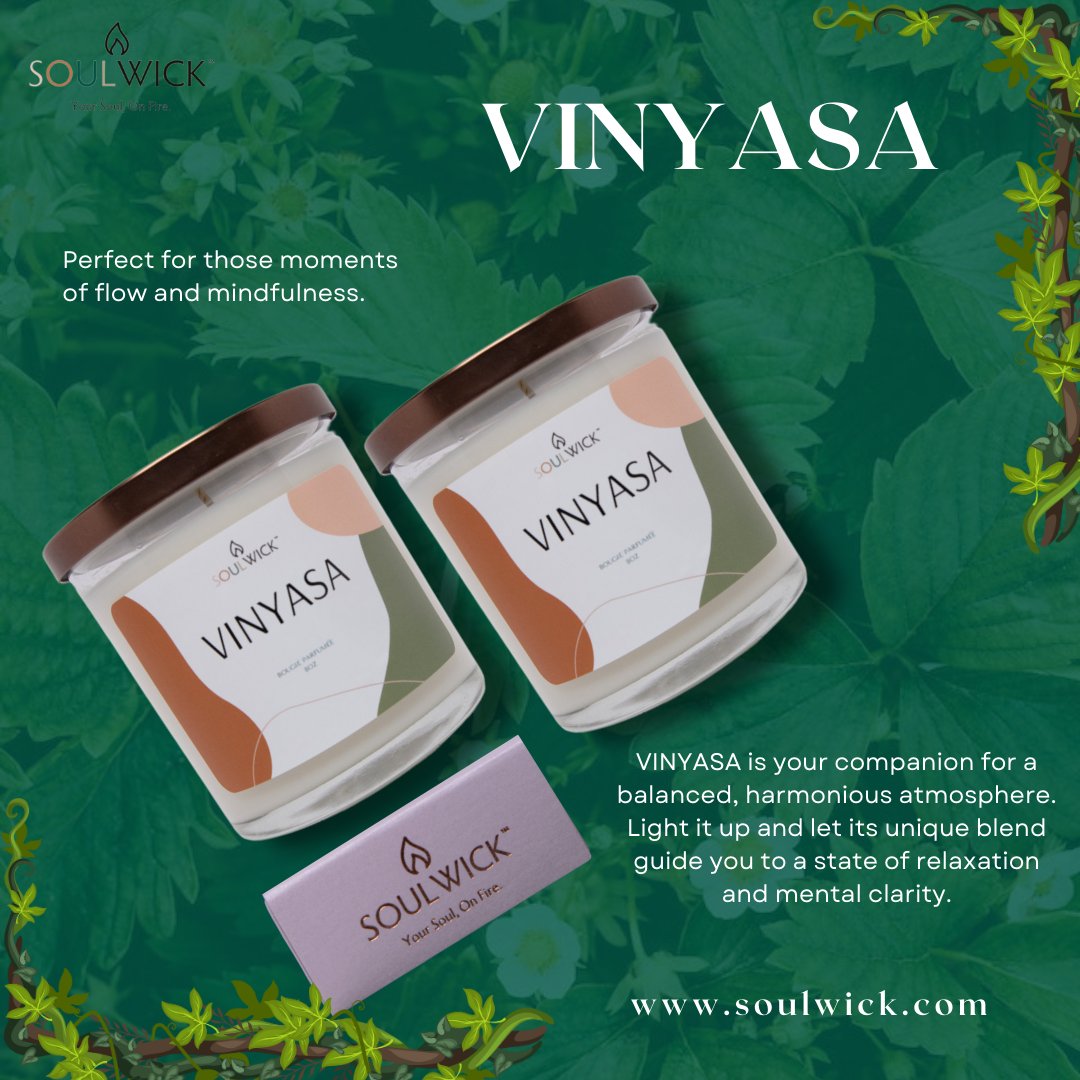 SoulwickCo's tweet photo. Enhance your mindfulness with VINYASA candles.🧘‍♀️🕯️ Seek balance and clarity at  https://t.co/qNOqlpAXCY.

#SoulWick #goodriddance #meditation #peace #happiness #mentalhealth #yoga #wellness #namaste #selfcare #goodsmell https://t.co/2XK2CpwMEx