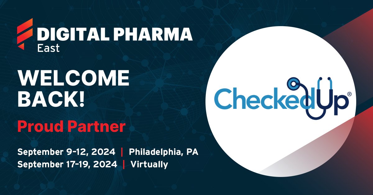 FiercePharmaMkt's tweet photo. 🎉We are thrilled to announce @checkedup as a returning partner for #DPEAST 2024! Learn more about how you can get tickets to #DPEAST here: https://t.co/uFPsecr8Jo
#DigitalPharma #DigPharm #pharmamarketing #digitalmarketing #marketing #innovationinhealthcare https://t.co/zs8uBOpZPl