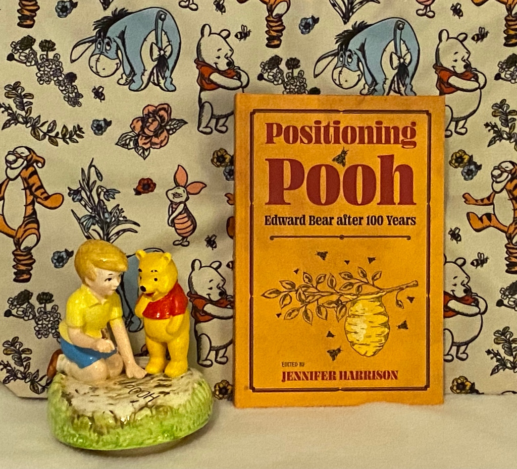 upmiss's tweet photo. Celebrate National Winnie the Pooh day with POSITIONING POOH: EDWARD BEAR AFTER ONE HUNDRED YEARS, a delightful journey into the heart of the many meanings behind that silly old bear, edited by Jennifer Harrison. #ReadUP #WinnieThePooh #ThrowbookThursday https://t.co/hv6CKNUFy7 https://t.co/wWfQ40riDl