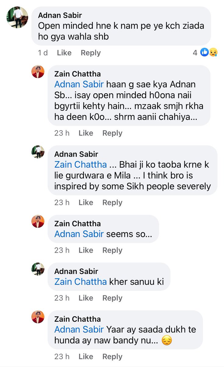 When my Muslim friend shared a photo visiting Gurudwara Sahib, the comment section turned into a showcase of ignorance by so-called followers of their respective gods. 🤦🏻‍♂️
“Aakhir ch saanu ki!!”
Reminder: Respect knows no boundaries. 🕌🕊️🕌 #InterfaithHarmony #RespectAllReligions