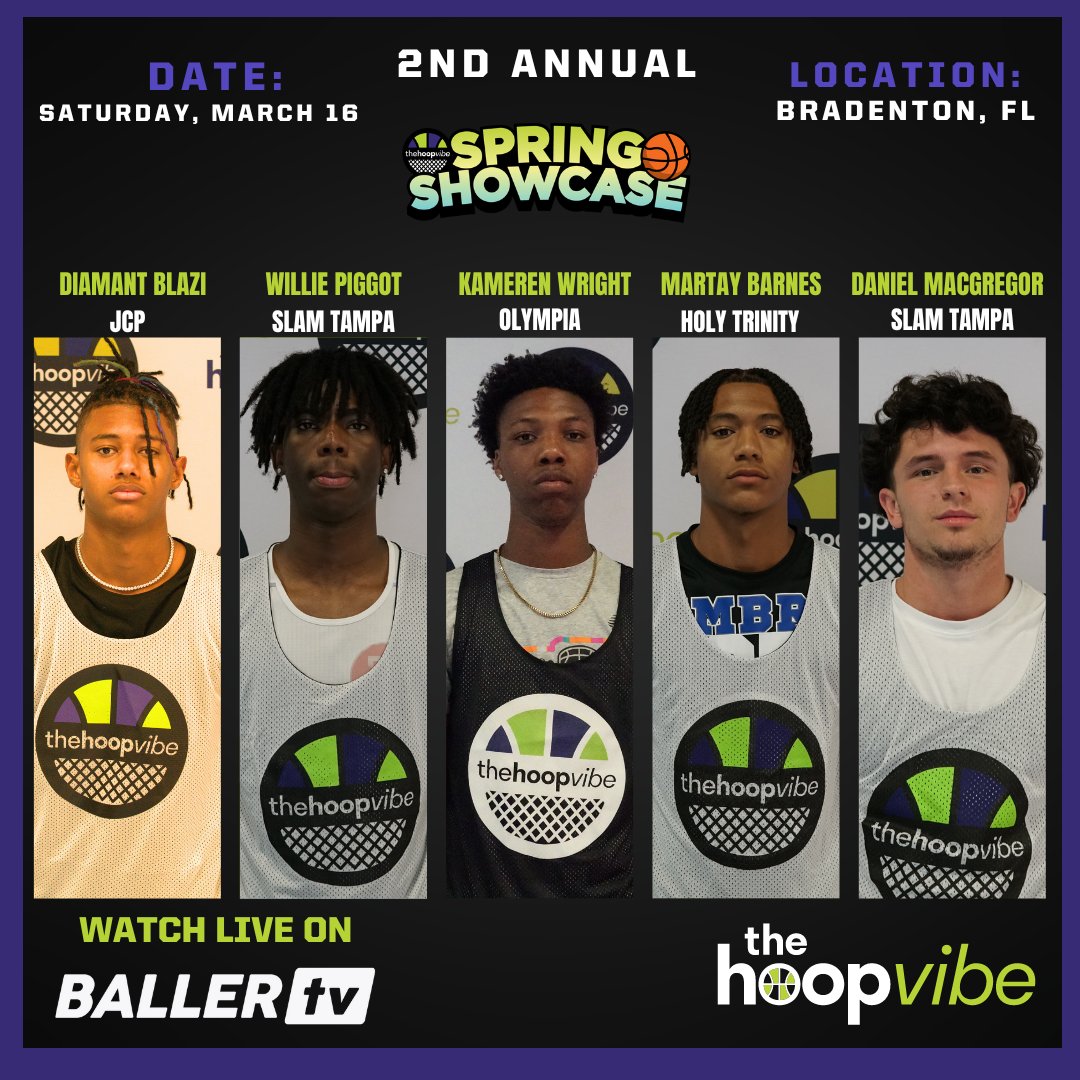 thehoopvibe's tweet photo. The 2nd annual #HoopVibe Spring Showcase is right around the corner.

SIGN UP TODAY - https://t.co/n1lyP701xF

📅 Saturday, March 16
ℹ️ 3 Showcase Games
📍 Bradenton Christian
📹 @BallerTV https://t.co/k3uetp4xuQ