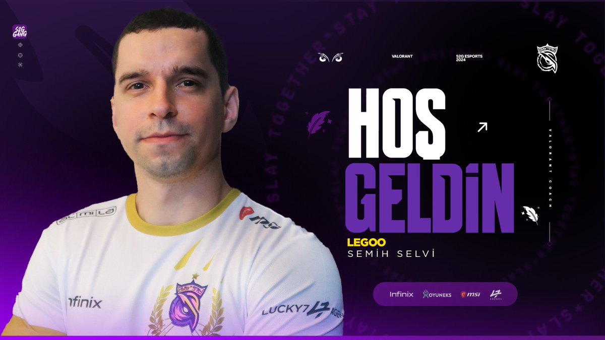 Eksik parçamız tamamlandı! 🧩 VALORANT takımımızın yeni koçu Semih 'LEGOO' Selvi'ye merhaba diyelim! ✨ S2G Ailesine hoş geldin @semihslvi! 💜