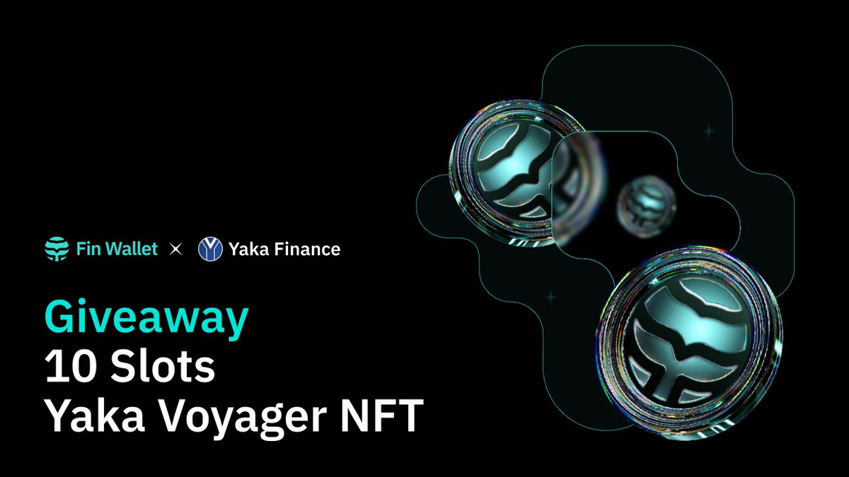 fin_wallet's tweet photo. GIVEAWAY: Fin Wallet &amp; Yaka Finance

🎁 Reward: 10 WL slots for Yaka Voyager NFT
⏰ Duration: 18 Jan - 20 Jan

How to join?

1️⃣ Follow @fin_wallet &amp; @YakaFinance
2️⃣ Like &amp; RT this post
3️⃣ Comment SEI address &amp; Tag 3 frens https://t.co/8S7YEtbQve