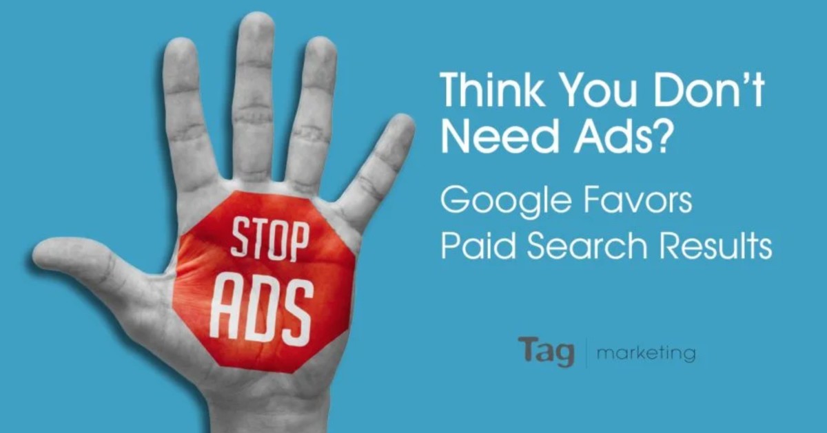 GOOGLE FAVORS PAID SEARCH RESULTS: If you can't beat them, join them!

Learn about layout, 5.5% decrease in organic, and getting back on top - ow.ly/4g9y50Qrtpp

#playingfavorites #favoriteplace #ifyoucantbeatthemjointhem #ifyoucantbeatthem #google