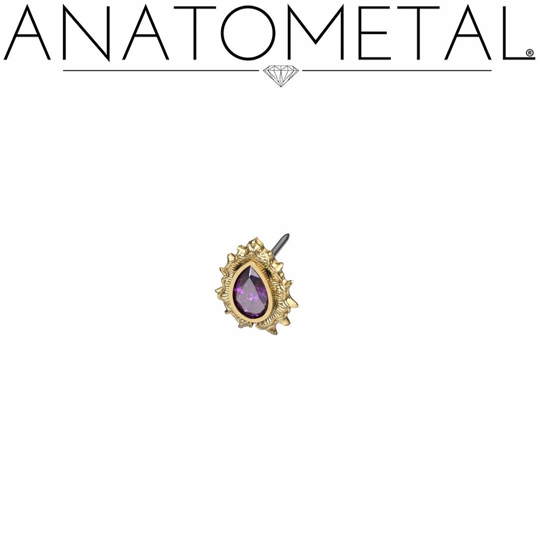 💎 Elevate your collection with Anjou Ends -- stunning pear-cut gemstones encased in radiant-designed gold settings. Available in 18k yellow, rose, or white gold and in both threaded and threadless.