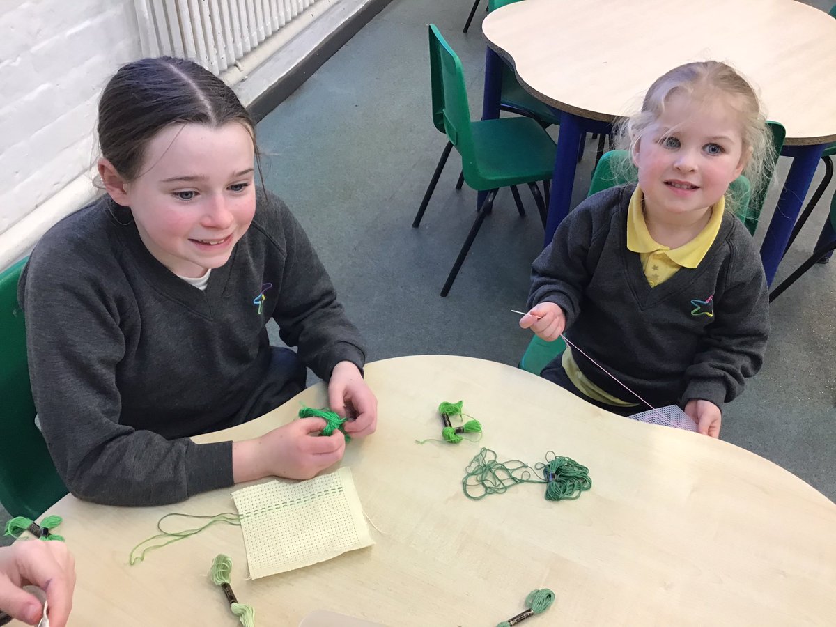 TSPClubhouse's tweet photo. Clubhouse sewing circle. Today, we practiced our needle work skills. #resilience #gettingcrafty https://t.co/X3YnNDJ6tZ