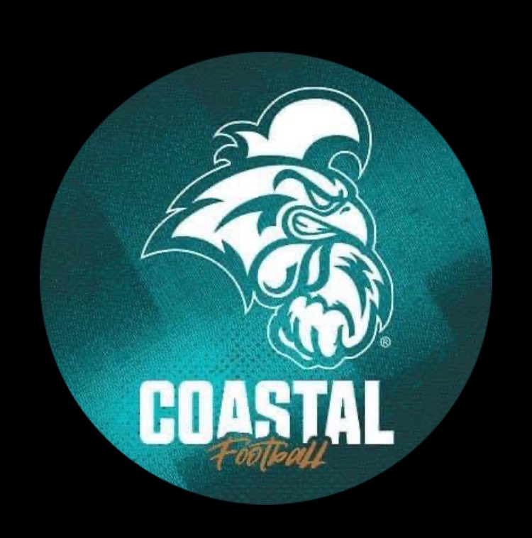 Thanks to @Cfuller29Coach from @CoastalFootball for stopping by to recruit @NCHSTrojanFB #GoTrojans