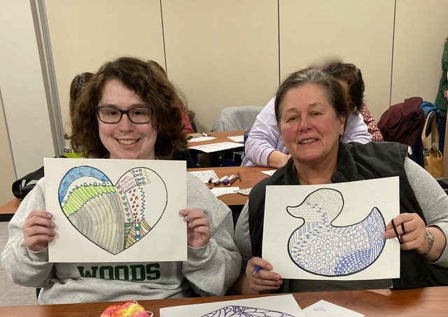 EmplPrograms's tweet image. Zentangle Animals Drawing Workshop
with Joyce Goldsmith made a great Ladies Night at EMPL!
Be sure to check out our Event Calendar for more awesome programs! #library #librarylife #libraryprograms #crafts #LadiesNight