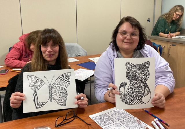 EmplPrograms's tweet image. Zentangle Animals Drawing Workshop
with Joyce Goldsmith made a great Ladies Night at EMPL!
Be sure to check out our Event Calendar for more awesome programs! #library #librarylife #libraryprograms #crafts #LadiesNight