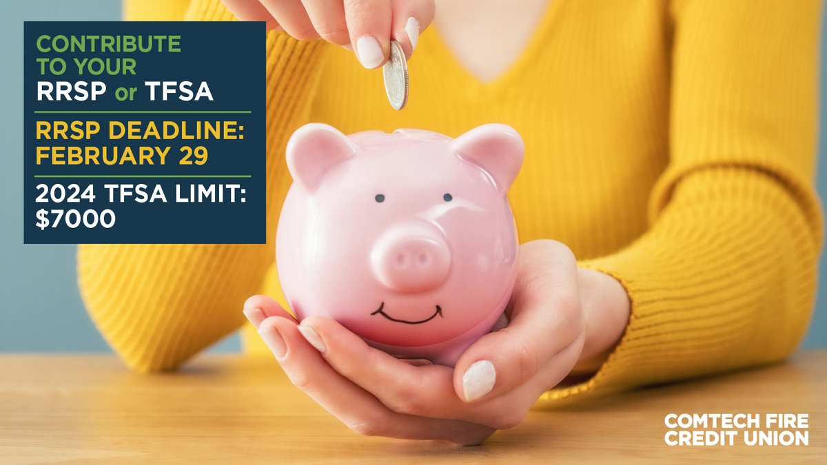 Planning for the future? We've got you covered.
Invest in RRSPs and TFSAs today to enjoy a more prosperous tomorrow!

RRSP Deadline: February 29, 2024.
2024 TFSA Contribution Limit: $7000

Ready to take the next step? Visit bit.ly/47HQIPd to know more and apply today.