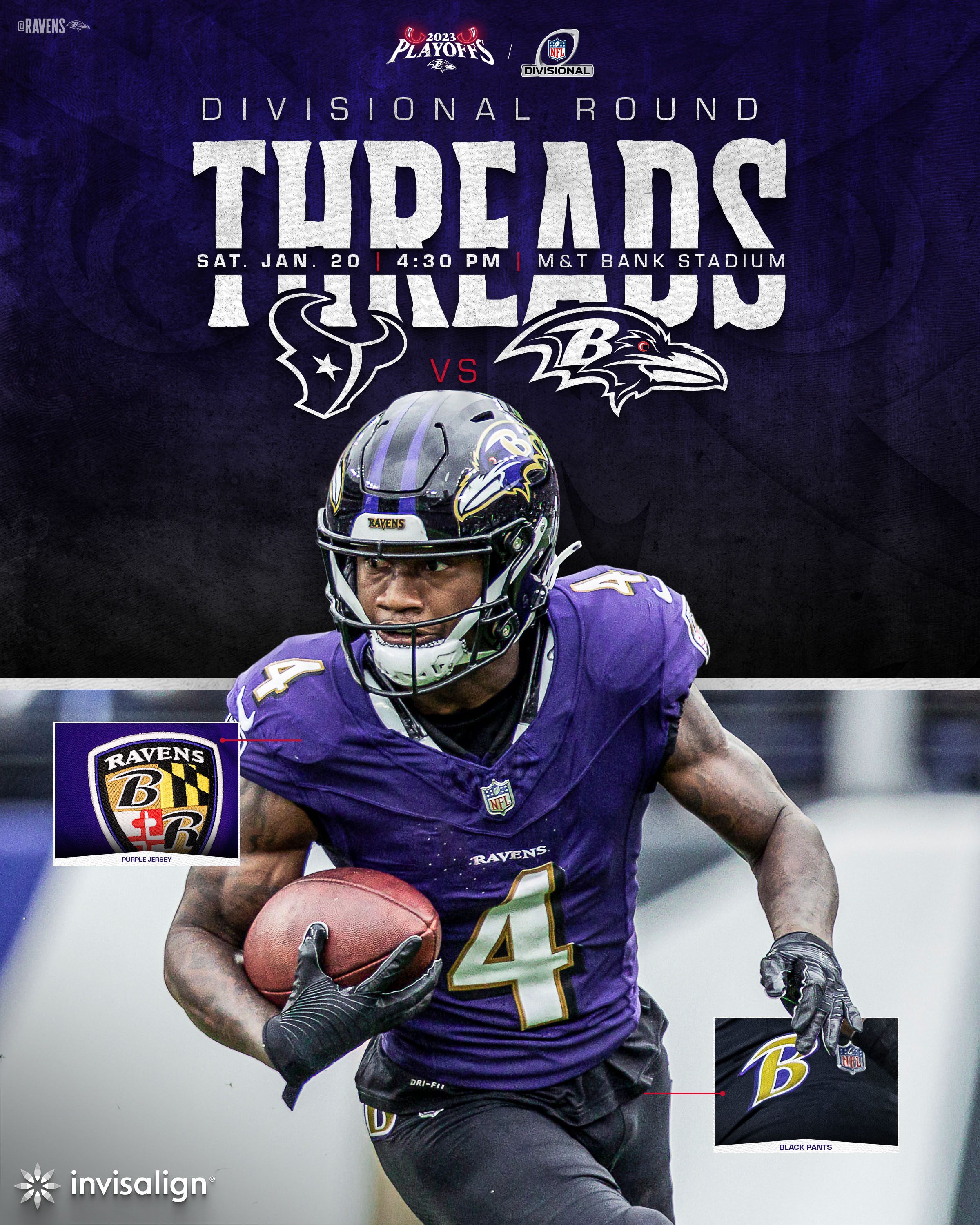 Ravens home jersey color sale