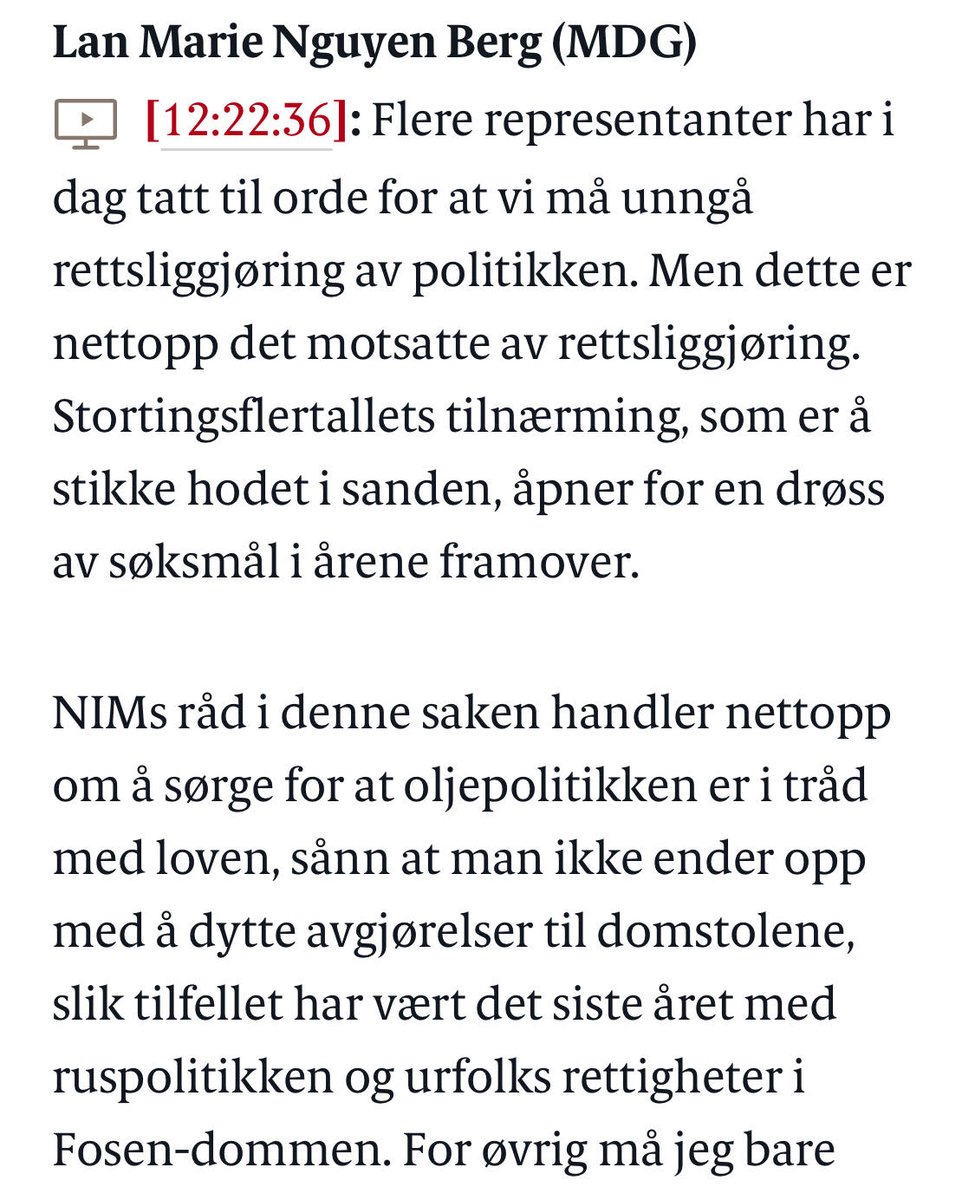 I dag tapte regjeringen klimasøksmålet mot NU og Greenpeace i Oslo tingrett. De burde nok hørt på dette gode rådet fra kona mi, og bare fulgt loven først som sist. Det er alltid lurt.