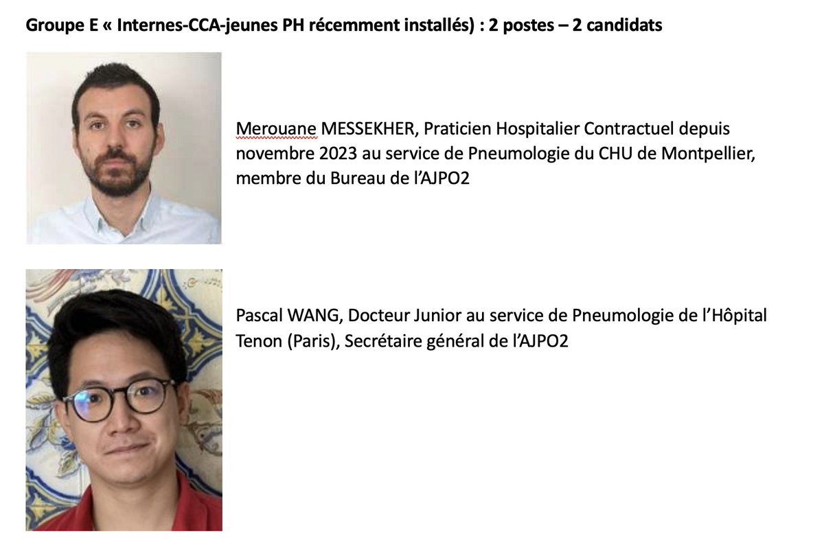 elections pour le conseil d'administration de la SPLF. vote.splf.fr Bon on respecte pas beaucoup la parité non plus chez les internes mais ils sont forts et sympas aussi...Groupe E, 2 poste et 2 candidats🥹