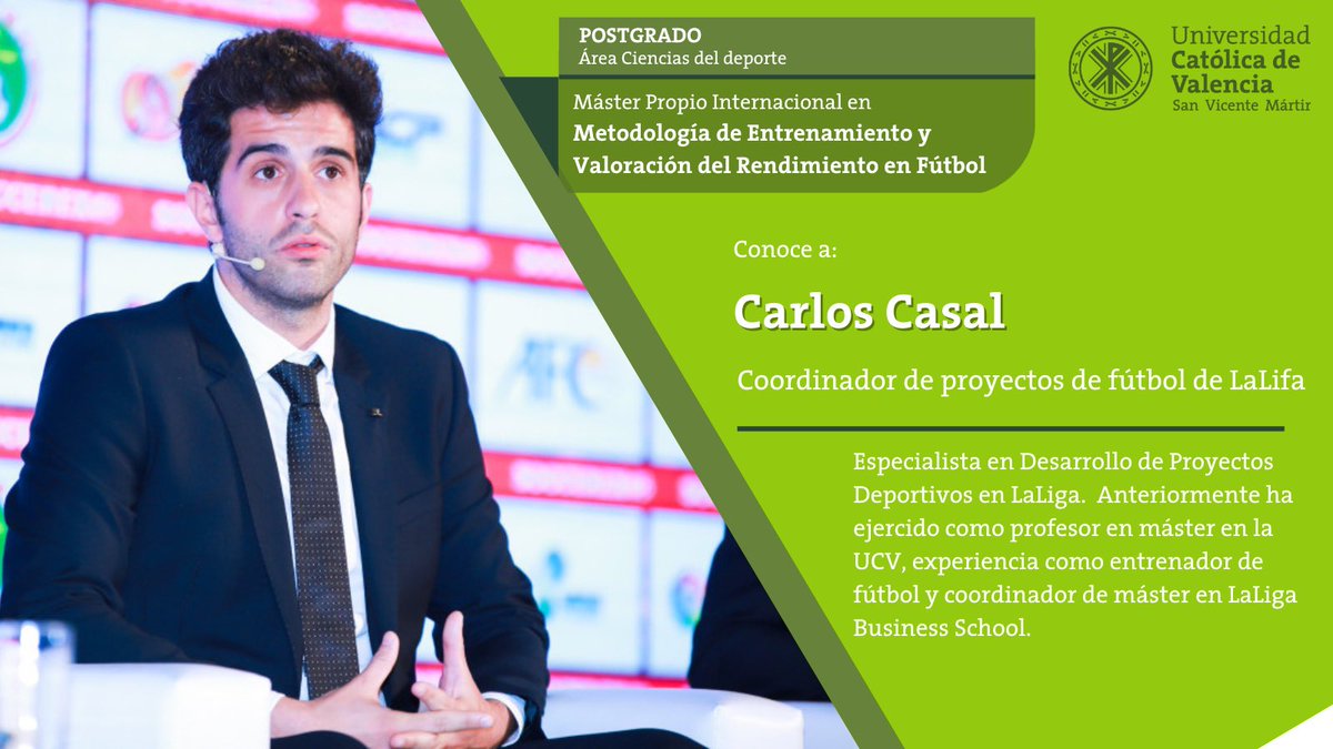 UcvFootball's tweet photo. ⚽️ También contaremos con Carlos Casal en el #MIMEVR24 con la ponencia:

“Análisis y representación gráfica de datos aplicado al análisis del rendimiento en el fútbol” 📈🧑🏻‍💻 https://t.co/AX8DPhB94J