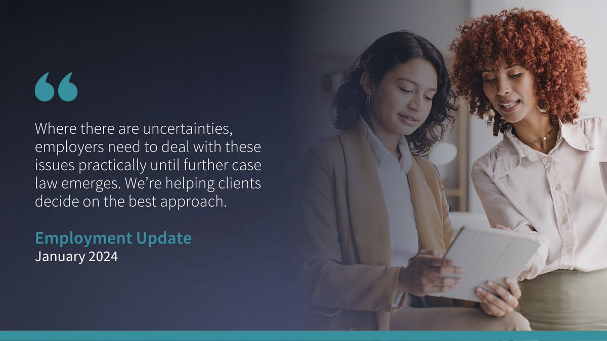 2024 is offering plenty of changes to #EmploymentLaw. With the #Government legislating for more #Inclusive working practices, greater rights are expected for new parents and carers. New guidance on Working Time Regulations are also now in effect: bit.ly/47G7qhy