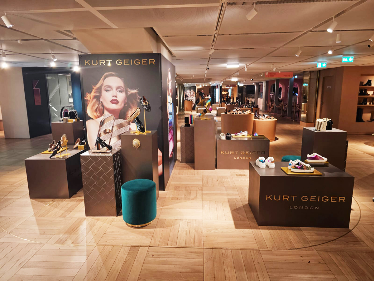 Kurt Geiger Paris

Graphica Display was proud to partner with KG and Northbanks on their new pop up shop at Galeries Lafayette Paris, creating plinths and graphics. We 3D printed the 4 x KG eagle heads… all went down well and helped with the general merchandising of the store..