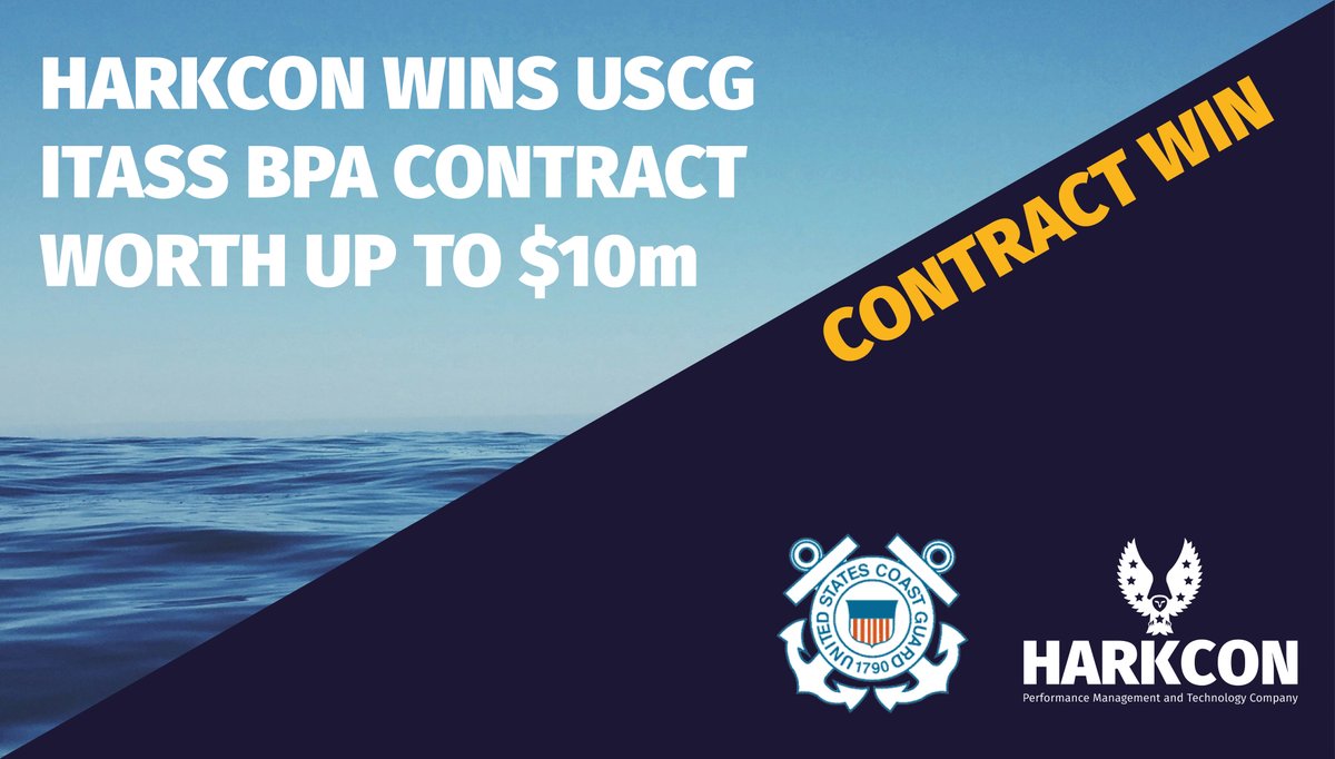 Harkcon, Inc. (@harkcon) on Twitter photo Harkcon wins <a href="/USCG/">U.S. Coast Guard</a> International Training and Analysis Support Services Contract worth up to $10M - Read more: bit.ly/48ZOHyy #USCG #ITASS #BPA Harkcon wins <a href="/USCG/">U.S. Coast Guard</a> International Training and Analysis Support Services Contract worth up to $10M - Read more: bit.ly/48ZOHyy #USCG #ITASS #BPA