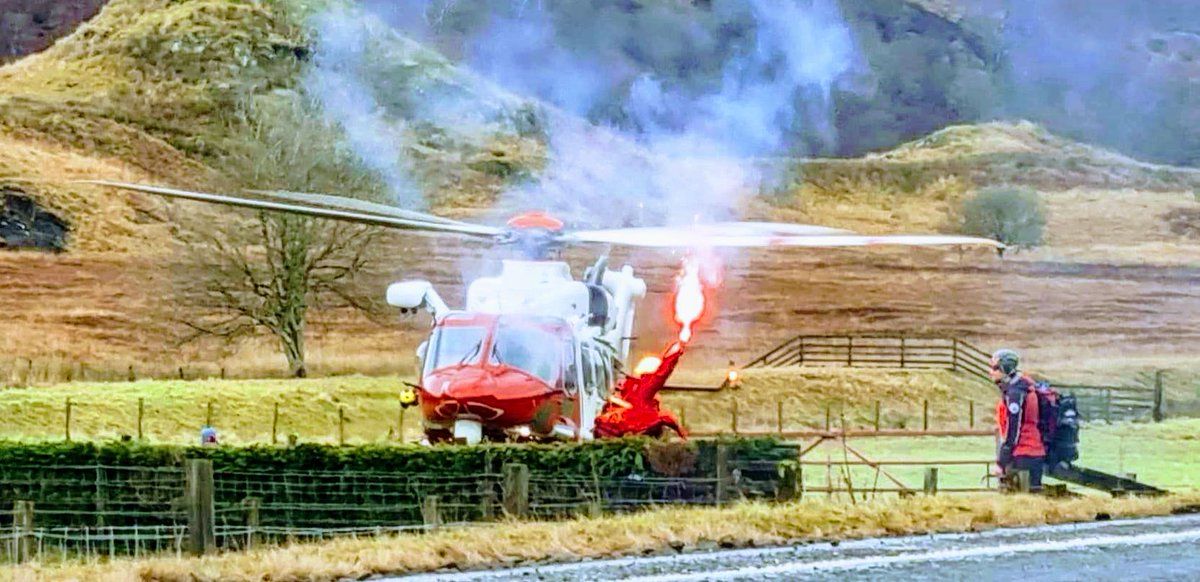 Two call outs last weekend for the team.

#callout 1 #mealgarbh  Sat.
A winter walker was on the lower slopes of Meall Garbh in the Tarmachan group of hills near Killin when they suffered a lower leg injury. Their companions did the best thing 📱999 & asked 4 🚔 #MountainRescue.