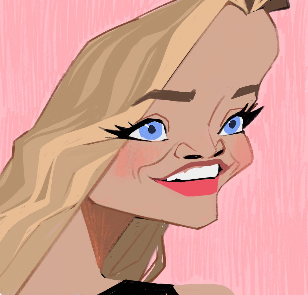 Jumping on VERY late to the #caricatureresolution2024 but I’ll try to do a couple more for funzies! Today #reesewitherspoon !💖 @caricatureresolution 

#legallyblonde #celebrity #caricatures #procreate