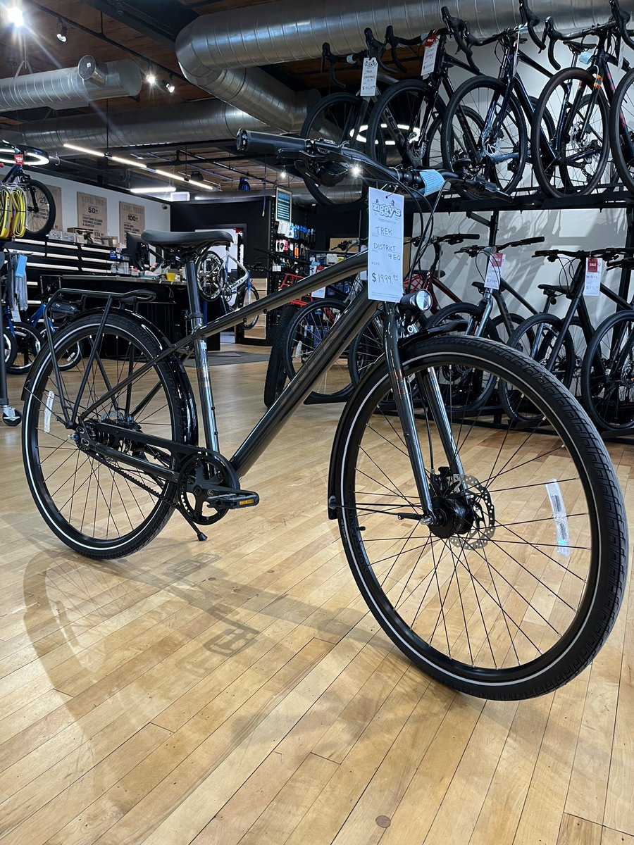 Are you looking for a low maintenance all season commuter? 
The <a href="/TrekBikes/">Trek Bicycle</a> District 4 is a perfect option for you. With pre installed fenders, lights and a MIK compatible rear rack, it’s a no brainer. The belt drive system will withstand anything mother nature throws at it 🤘