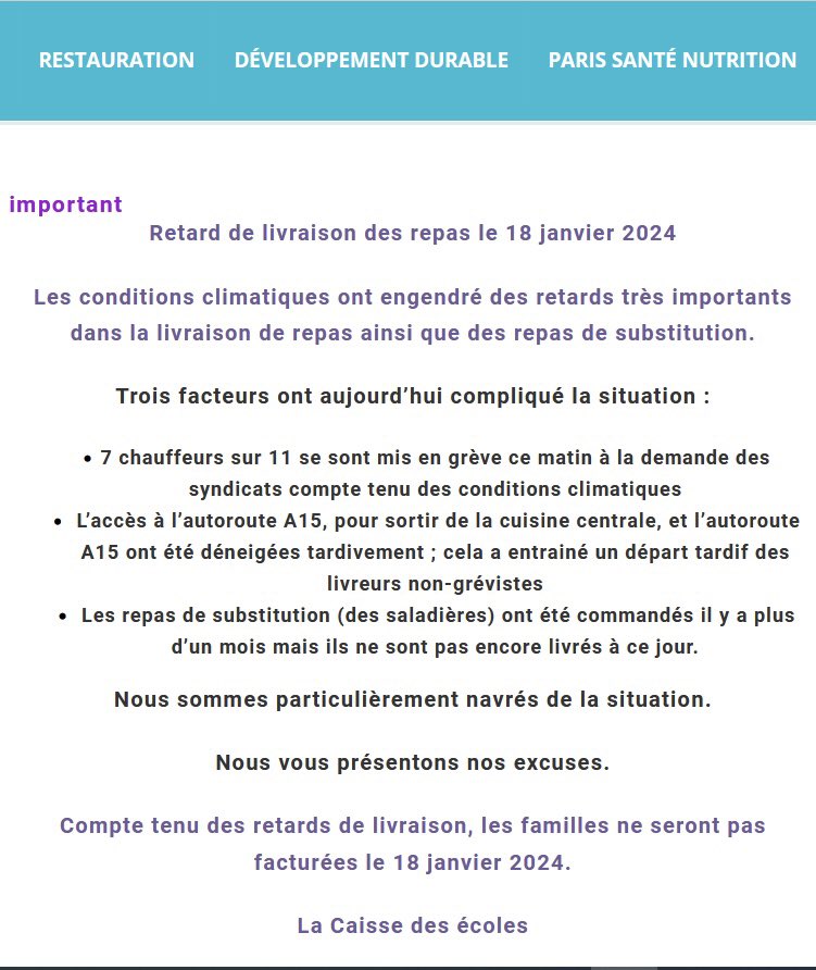 La restauration scolaire à #Paris18 - Mairie du 18ᵉ