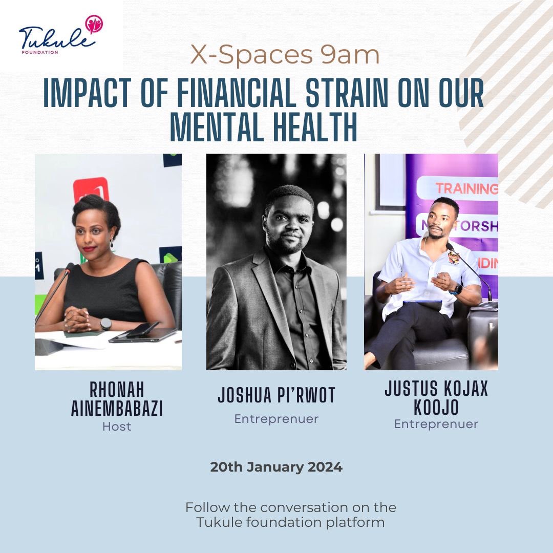 TMHAI (@mhealthinitiave) on Twitter photo Understanding money matters not only secures your financial future but also plays a crucial role in mental well-being.
Knowledge is the key to financial confidence & a healthier, happier life.💡💰
Join <a href="/IgnitewithAine/">Rhonah</a>, <a href="/ja_pirwot/">Joshua Pi'Rwot</a> <a href="/jusskodjoe/">Justus Kojax Koojo</a> on sat 9am
x.com/i/spaces/1BdGY… Understanding money matters not only secures your financial future but also plays a crucial role in mental well-being.
Knowledge is the key to financial confidence & a healthier, happier life.💡💰
Join <a href="/IgnitewithAine/">Rhonah</a>, <a href="/ja_pirwot/">Joshua Pi'Rwot</a> <a href="/jusskodjoe/">Justus Kojax Koojo</a> on sat 9am
x.com/i/spaces/1BdGY…