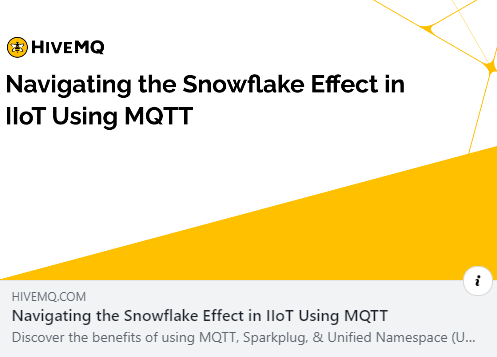 Addressing this challenge of standardization and scalability is crucial to achieving data-driven decision-making and operational improvements across the business. 🐝 okt.to/RuonE0 🐝 #MQTT #IIoT #IoT 🐝