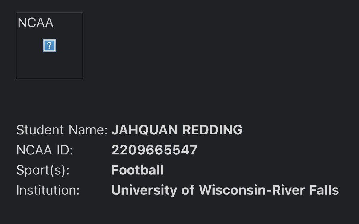 Jahquan Redding 🏈 tweet media