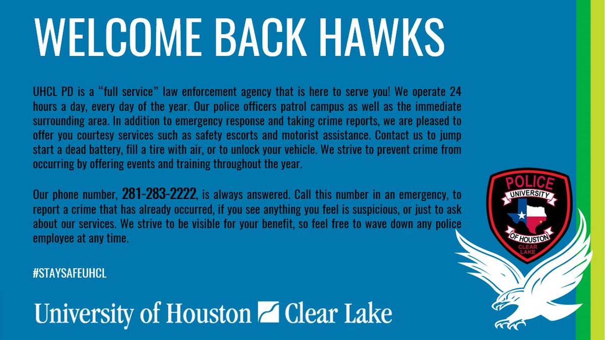 UHCL Police tweet media