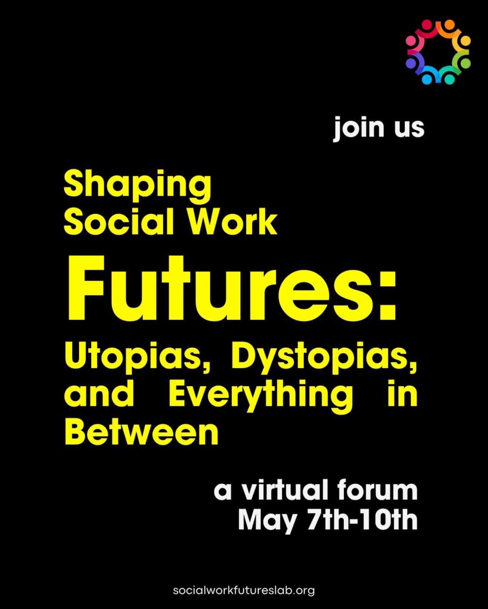 How can social workers better prepare for the complex futures and co-create what lies ahead for our profession? Come learn more and register for the Virtual Forum May 7-10. (Funded by the Robert Wood Johnson Foundation). #SWFuturesForum2024 #SWFutures bio.site/socialworkfutu…