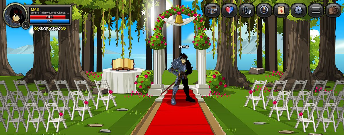_masae's tweet image. woops, i lose my bride #aq2d demo tech