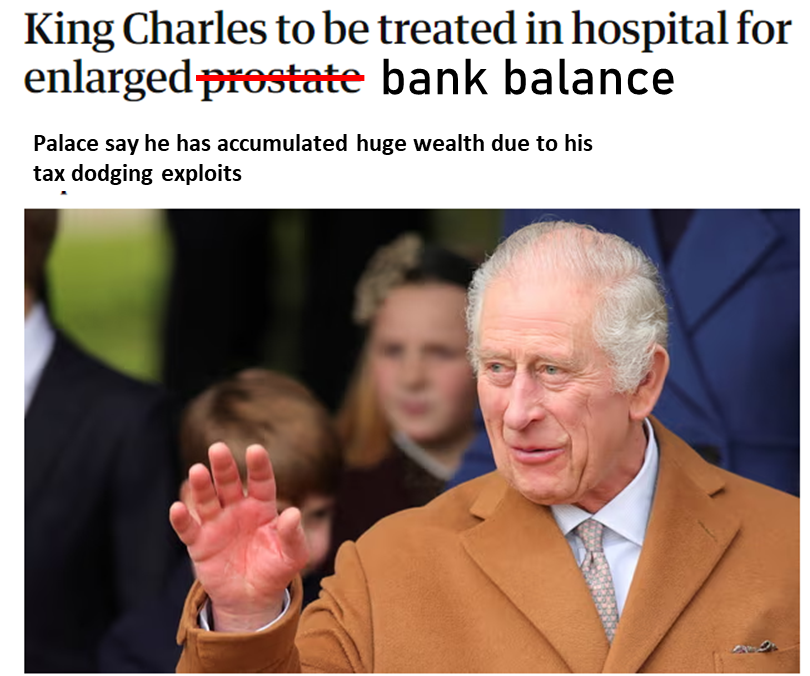 LanceBoyle61's tweet photo. @hol40900 Spongers - soaking everything out of this country and giving nothing back.
#AbolishTheMonarchy https://t.co/Jv7mQe0GgW